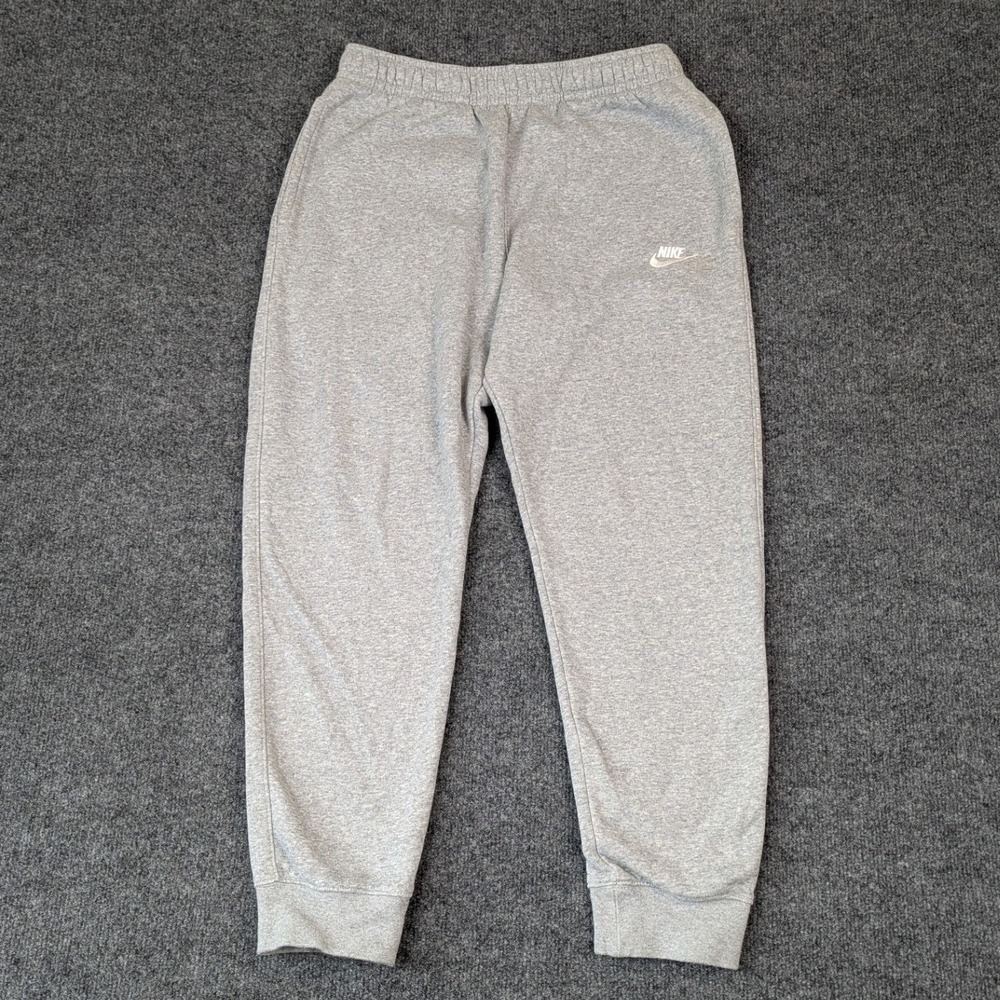 Nike Mens Sportswear Club Fleece Joggers Gray Heather BV2671-063 Medium